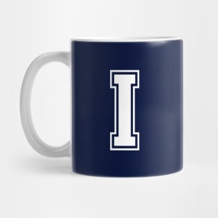 Initial Letter I - Varsity Style Design Mug